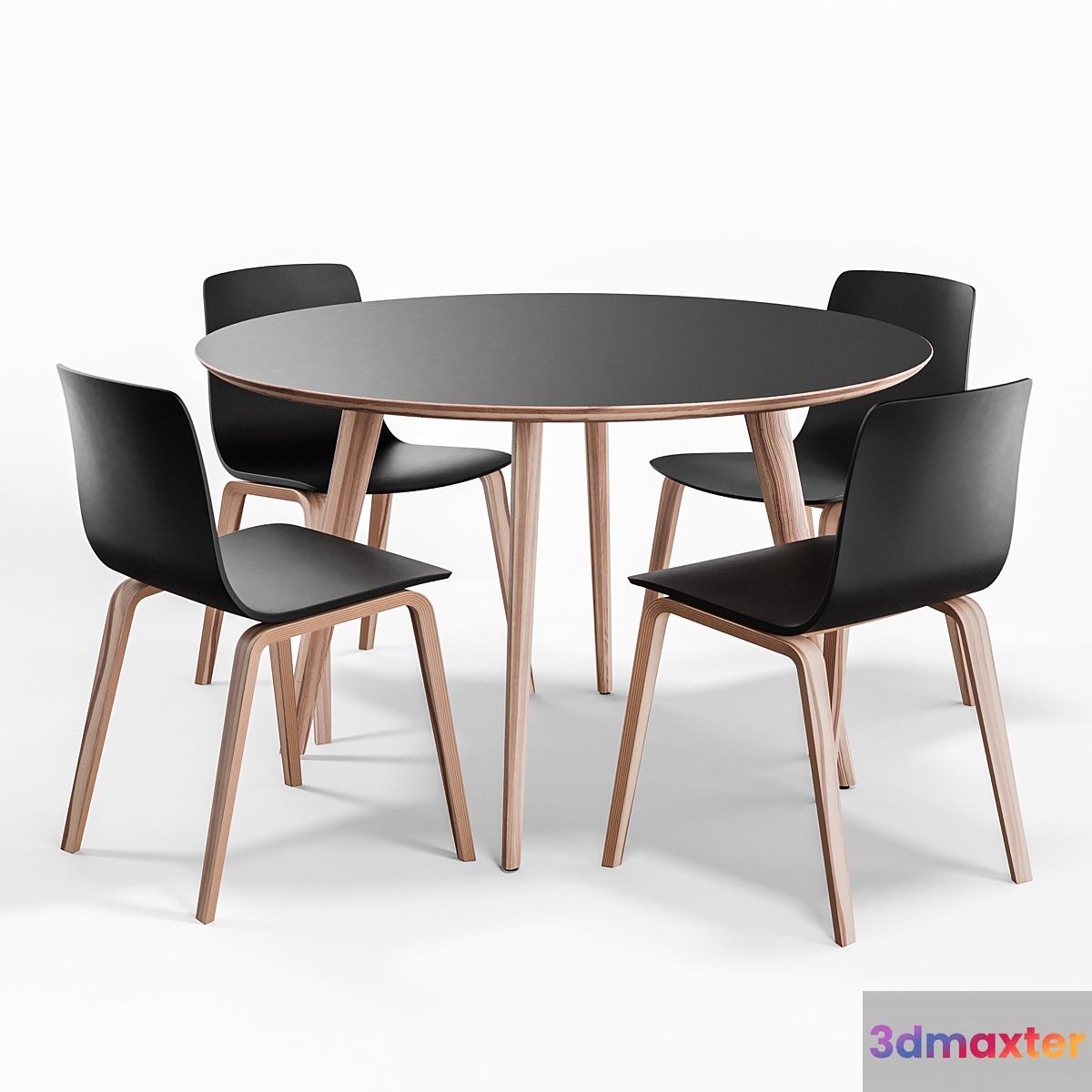 Arper AAVA 4 WOOD LEGS and Gher Table