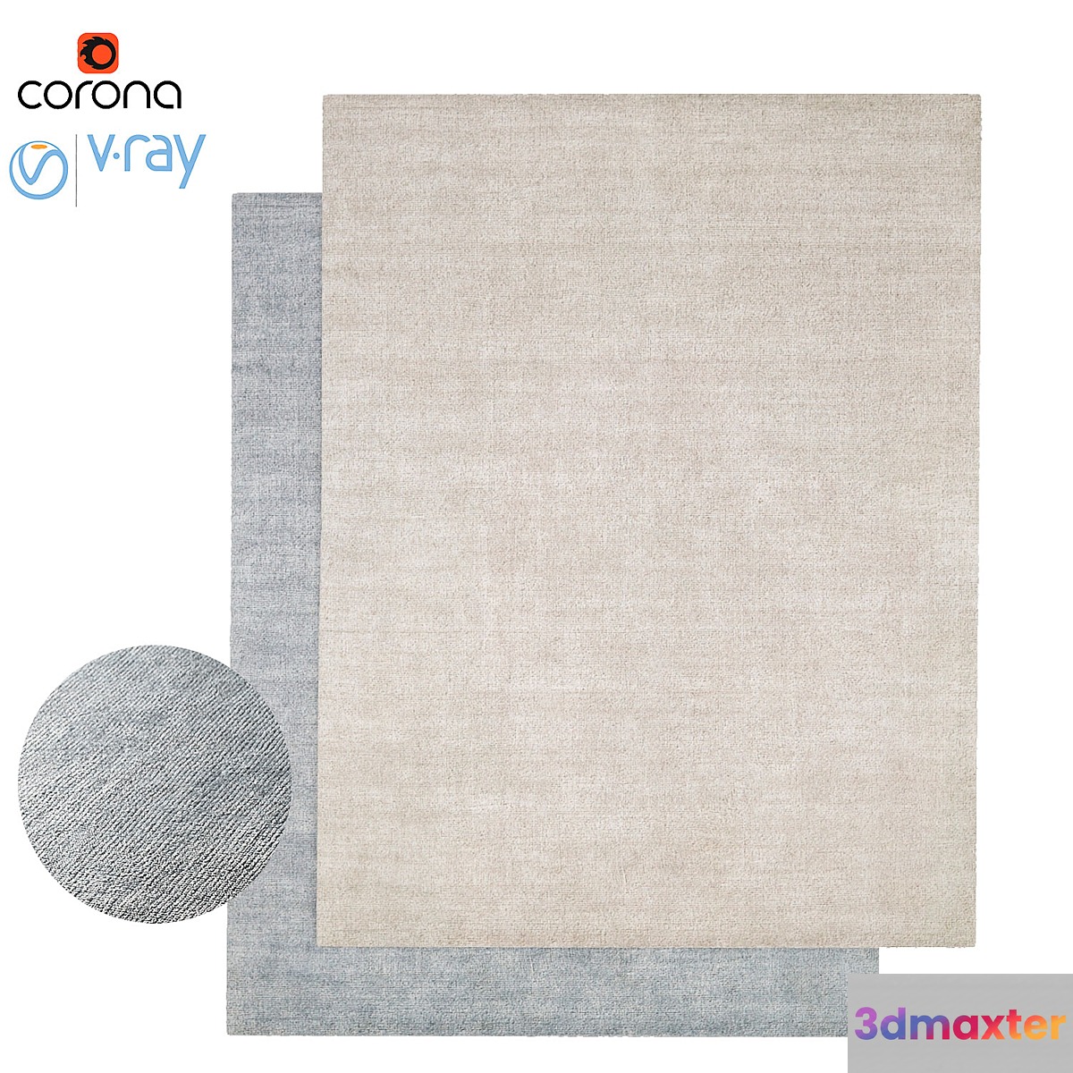 Serra Handwoven Rug 3D Max