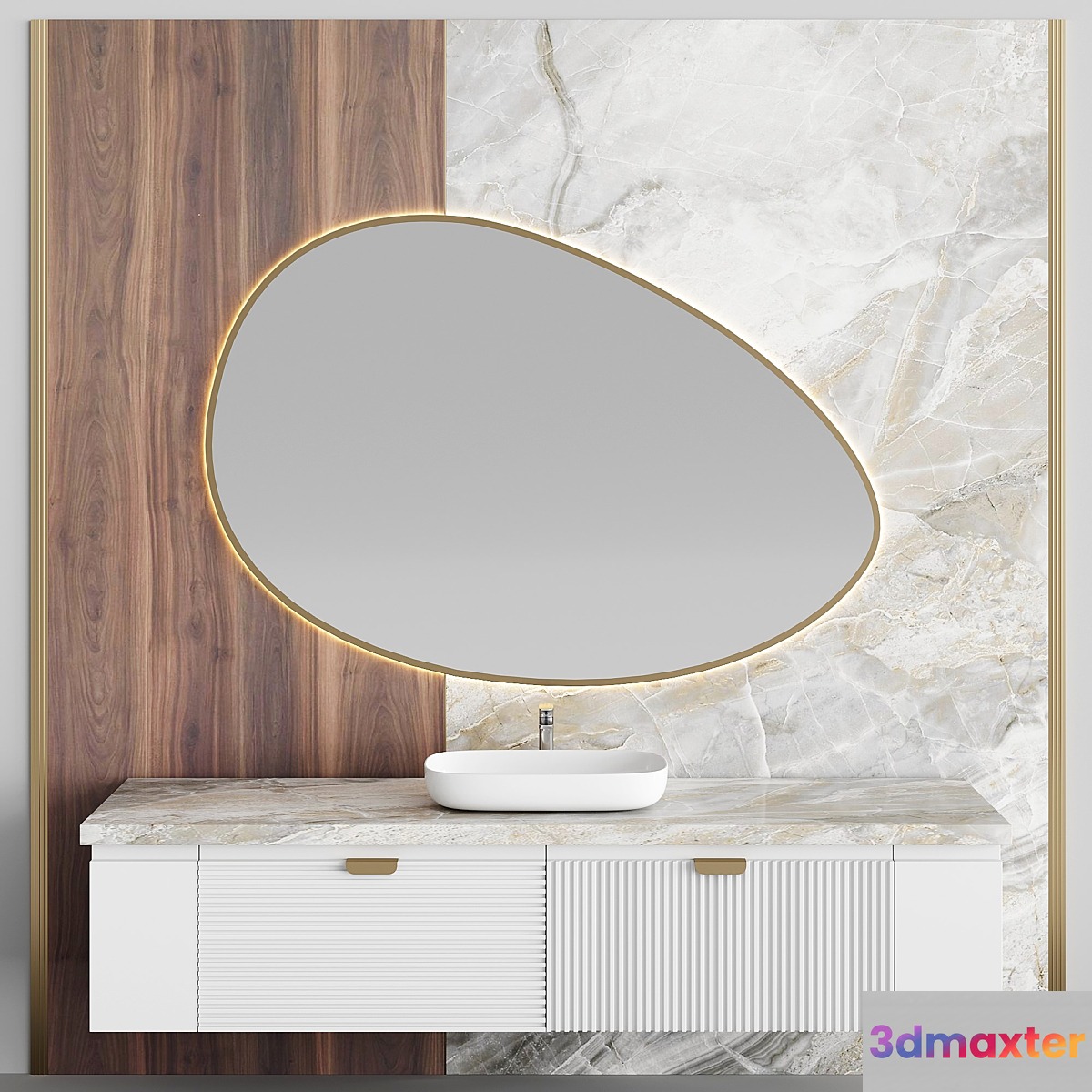 Bathroom Set BS19 3D Max