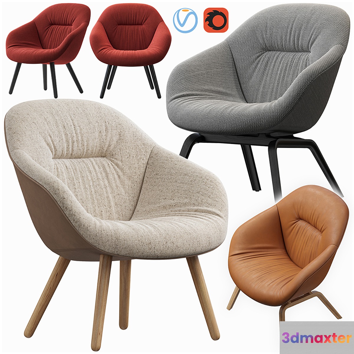hay lounge armchair 3D Max
