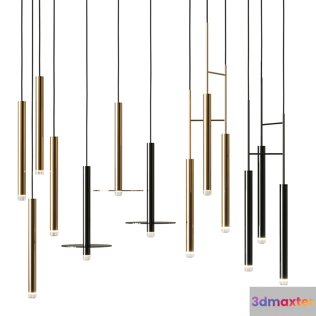 Pendant lamp Grok CANDLE series 3D Max