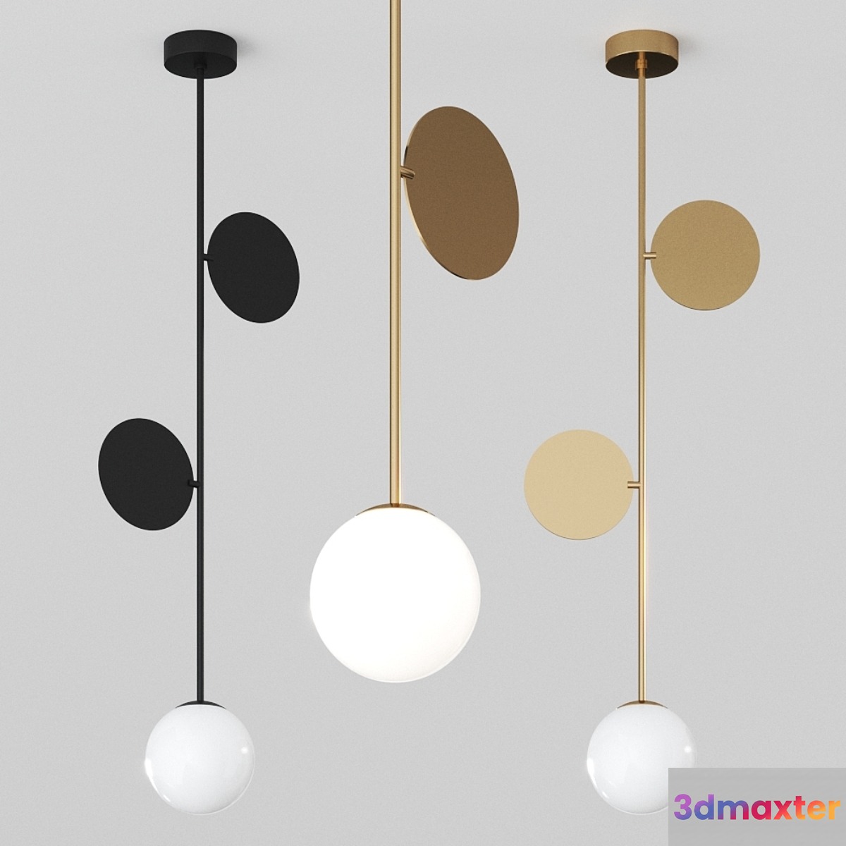 Plates Pendant by Atelier Areti 3D Max
