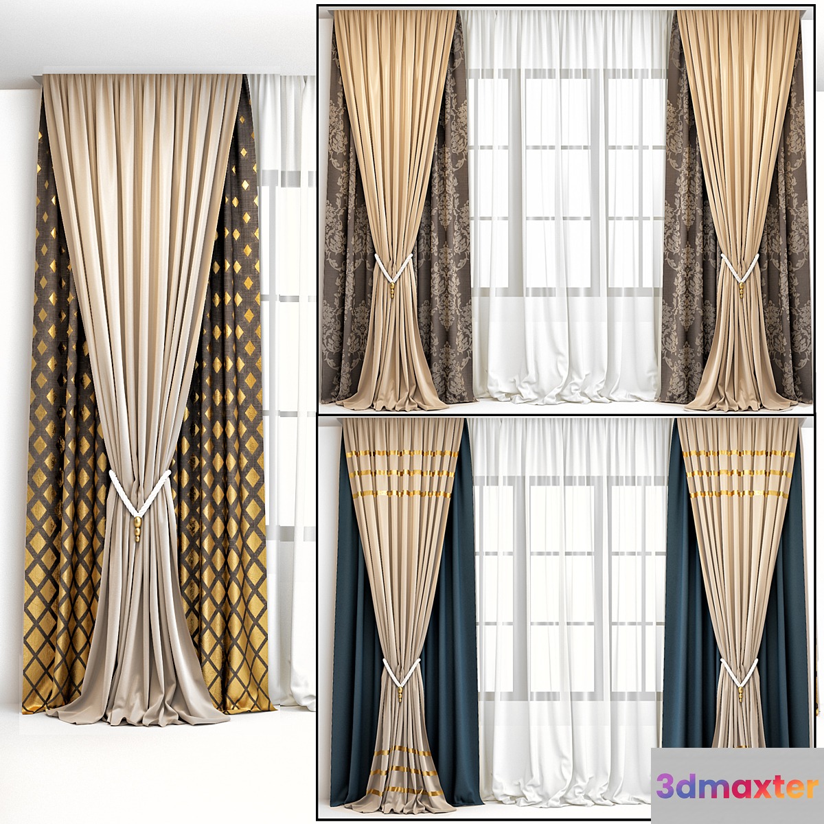 curtain 001 3D Max