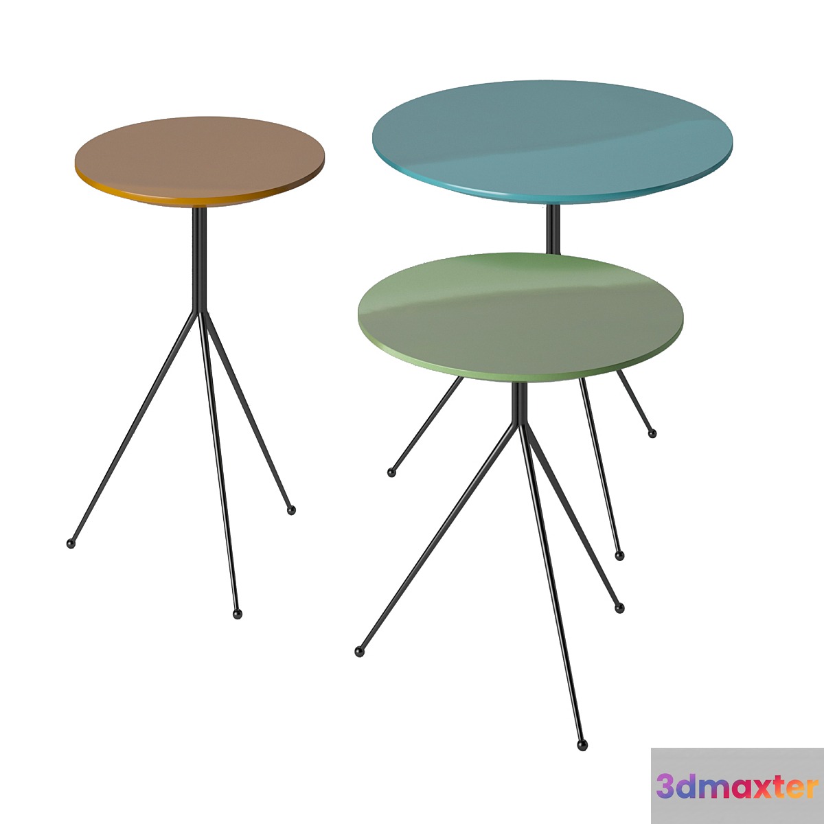 LIQUID table set Baxter 3D Max