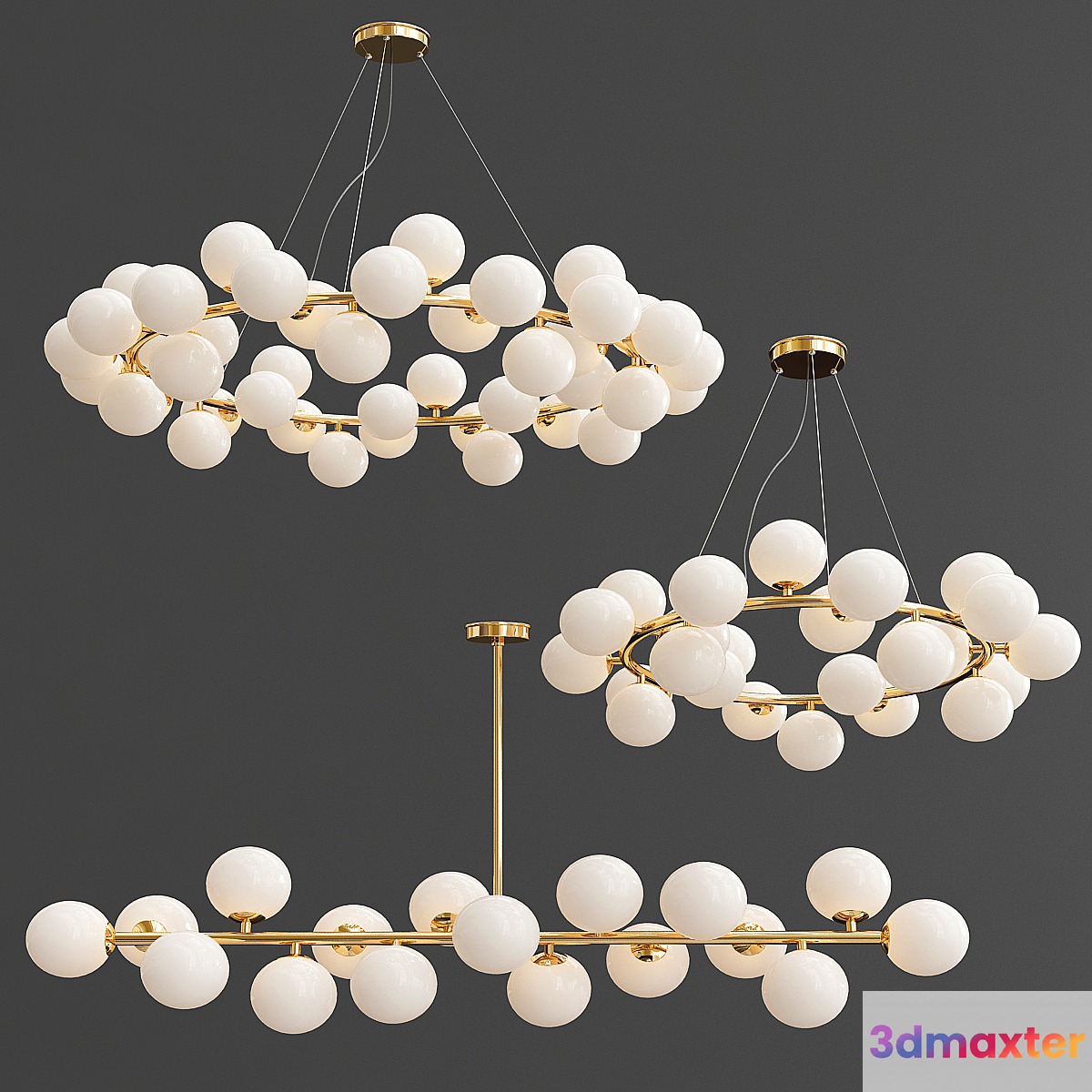 Mimosa Chandelier Collection - No.2 3D Max