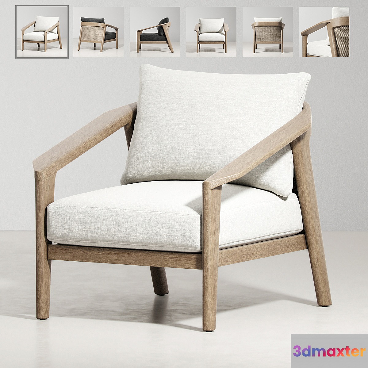 RH _ MALTA TEAK CHAIR 3D Max