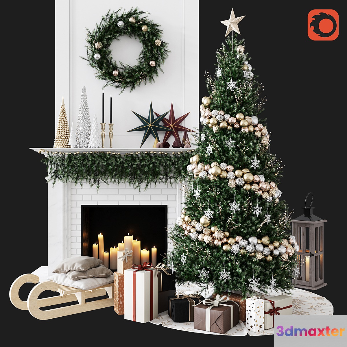 Christmas Decorative set sk_1 (Corona) - No.3