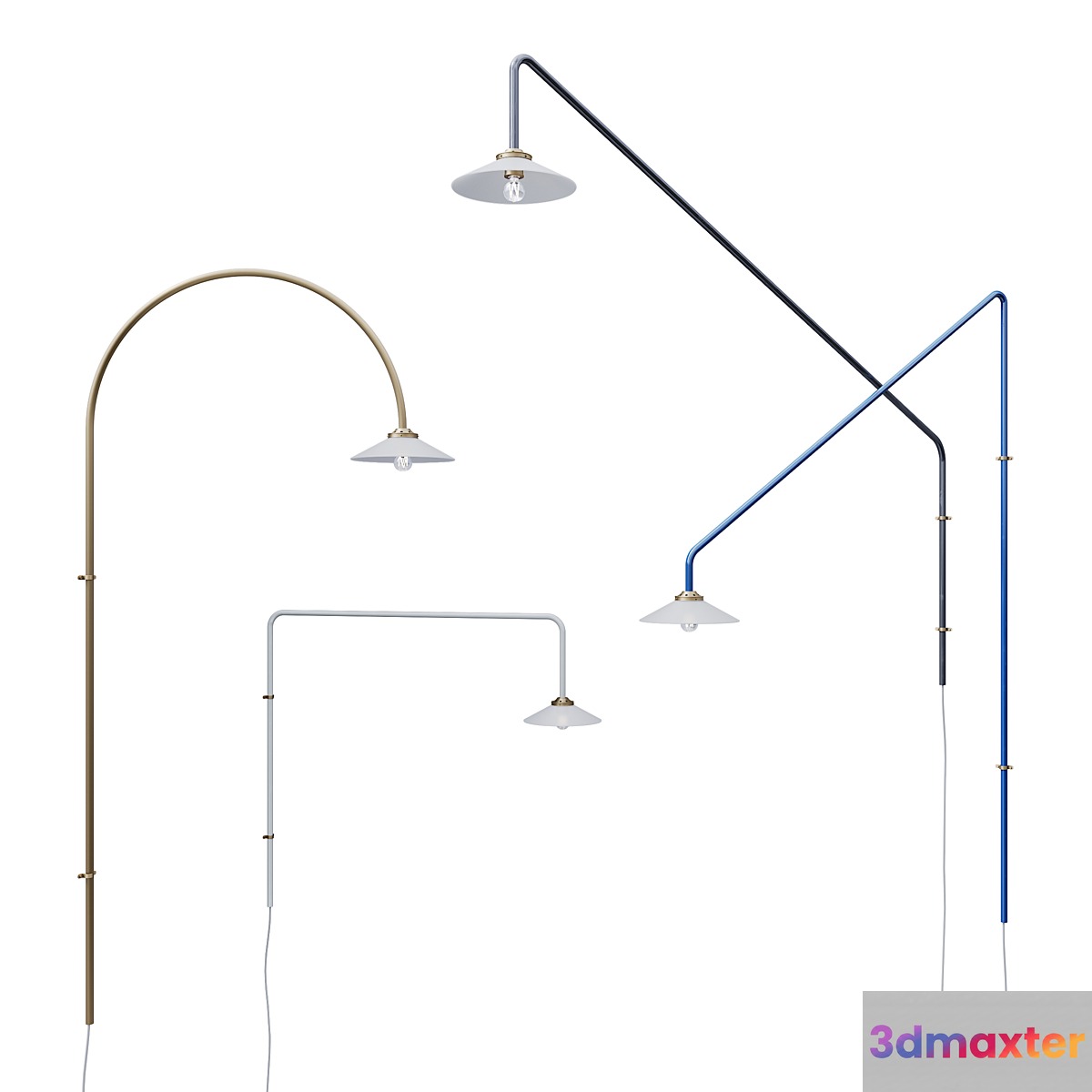 Valerie objects hanging lamp set 3D Max