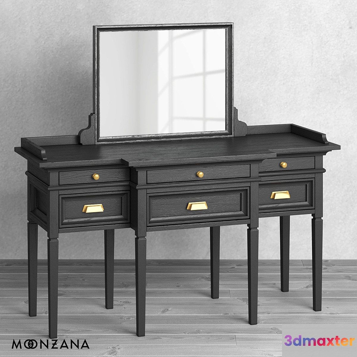 OM Table with mirror Oldfashion Moonzana