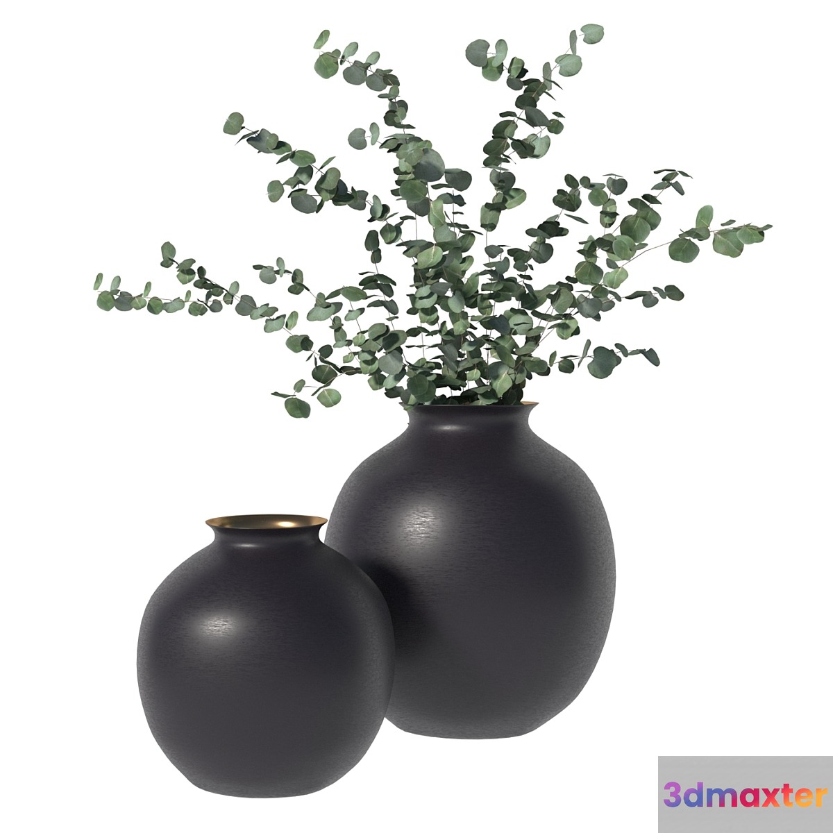 RH Burnished Brass Vase 3D Max