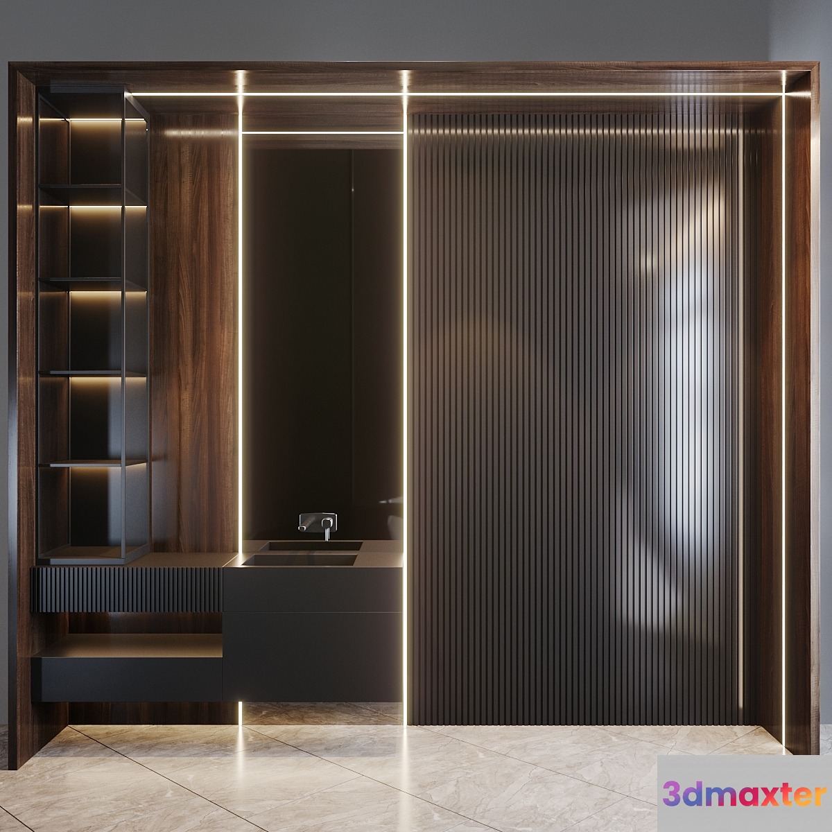 bath set 7 3D Max