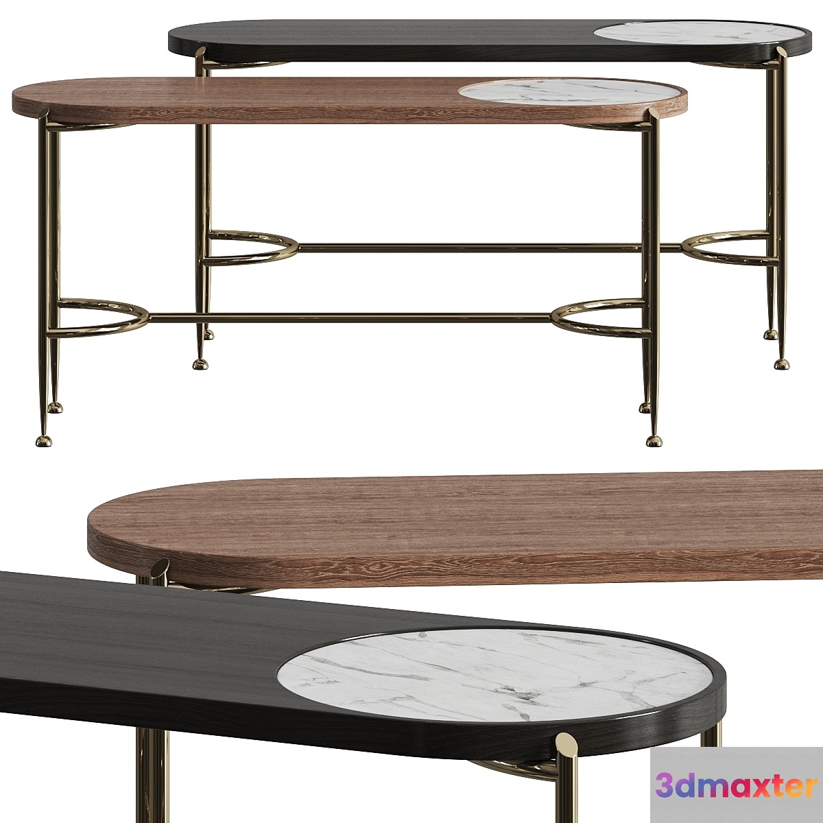 HC28 Cosmo Moon Console Tables