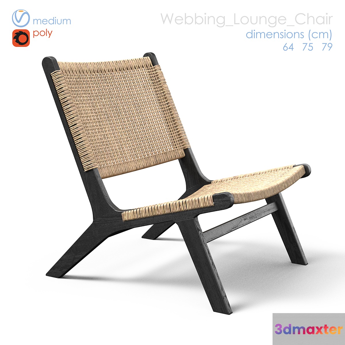 wicker chair 3D Max
