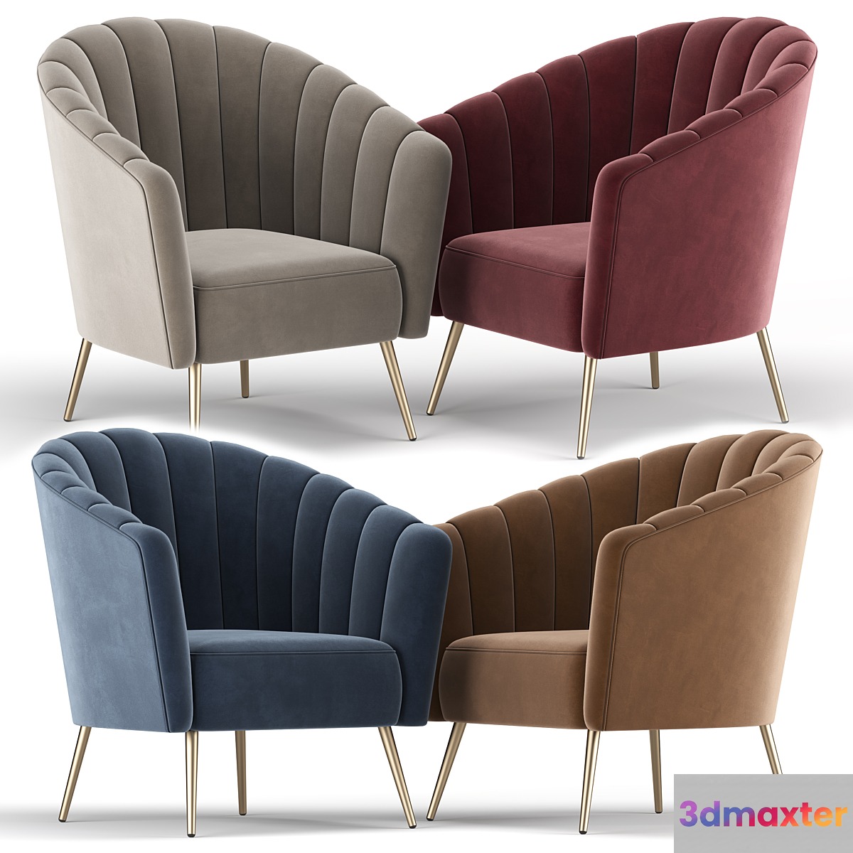 Hurwitz Barrel Chair 3D Max