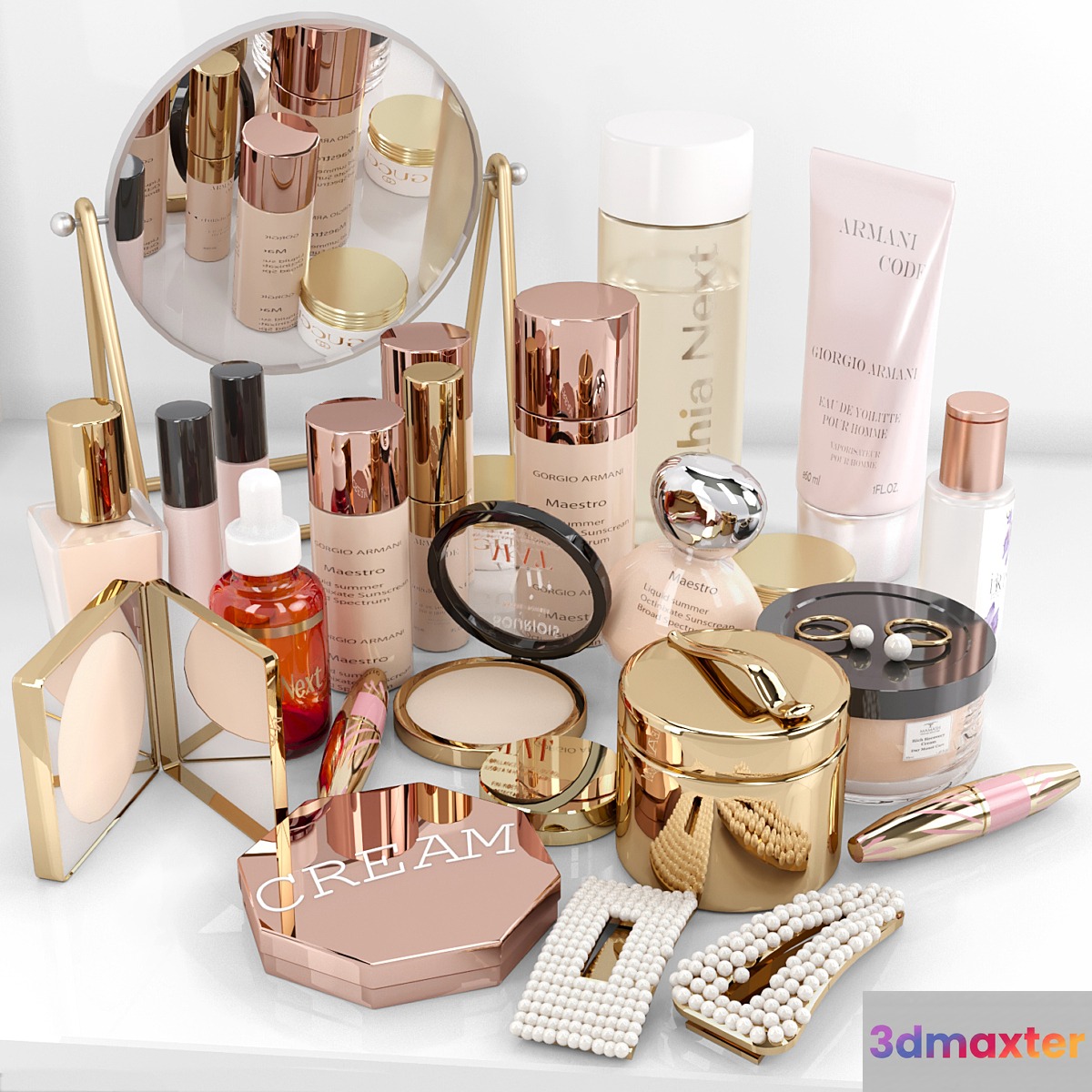 Collection of luxury cosmetics for beauty salons and dressing table. Make up - No.2