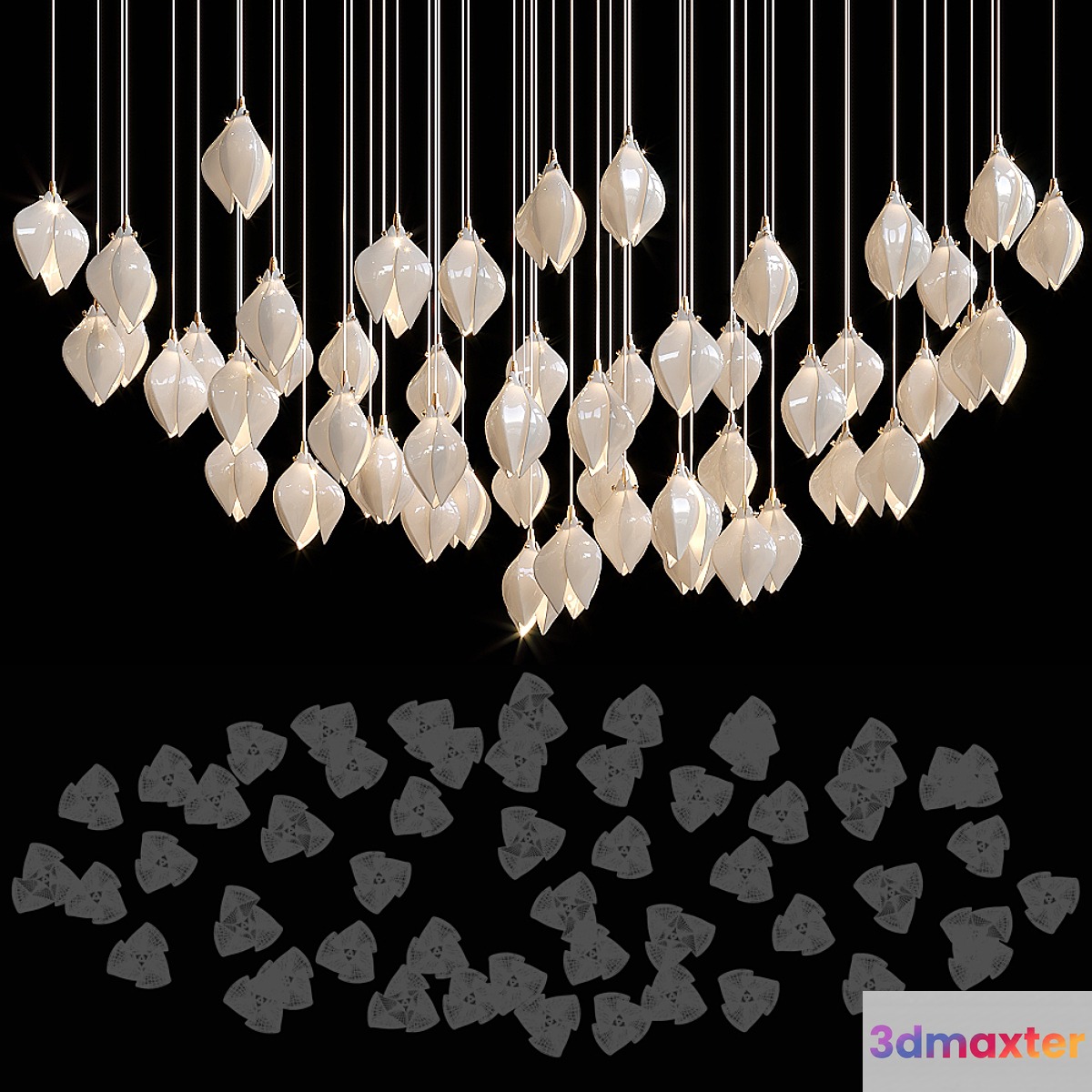 Haberdashery Luxury Bloom 3D Max