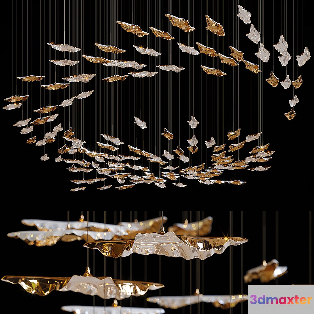 Haberdashery Luxury Leaf Fall 3D Max