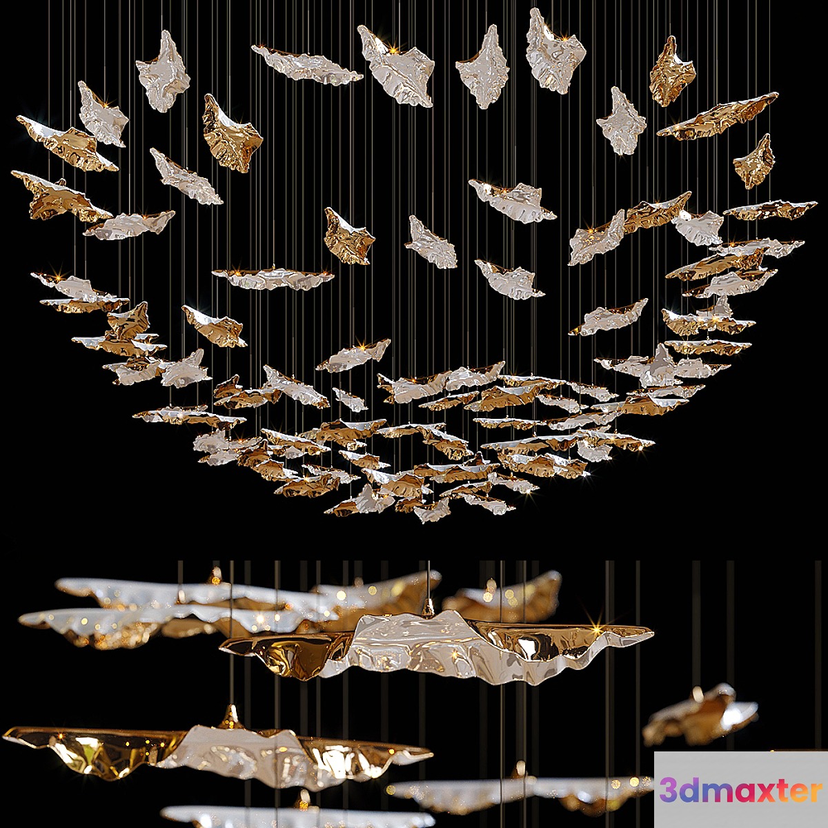 Haberdashery Luxury Leaf Fall - No.2 3D Max