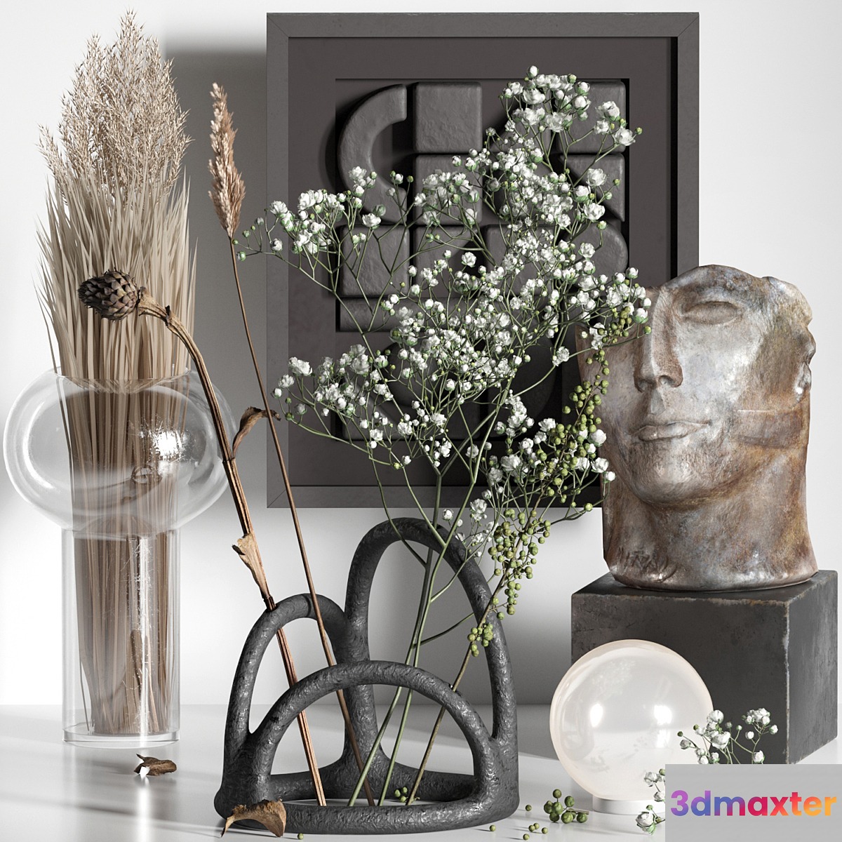 Decorative set 06 with Gypsophila and Manifesto