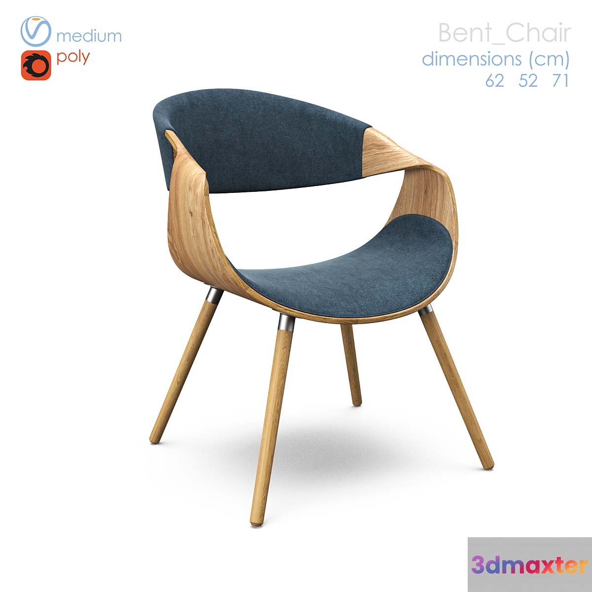 bent chair 3D Max