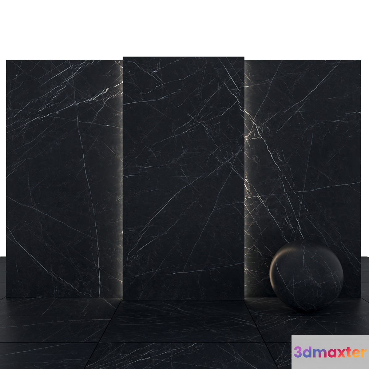 BlackMarble03 3D Max
