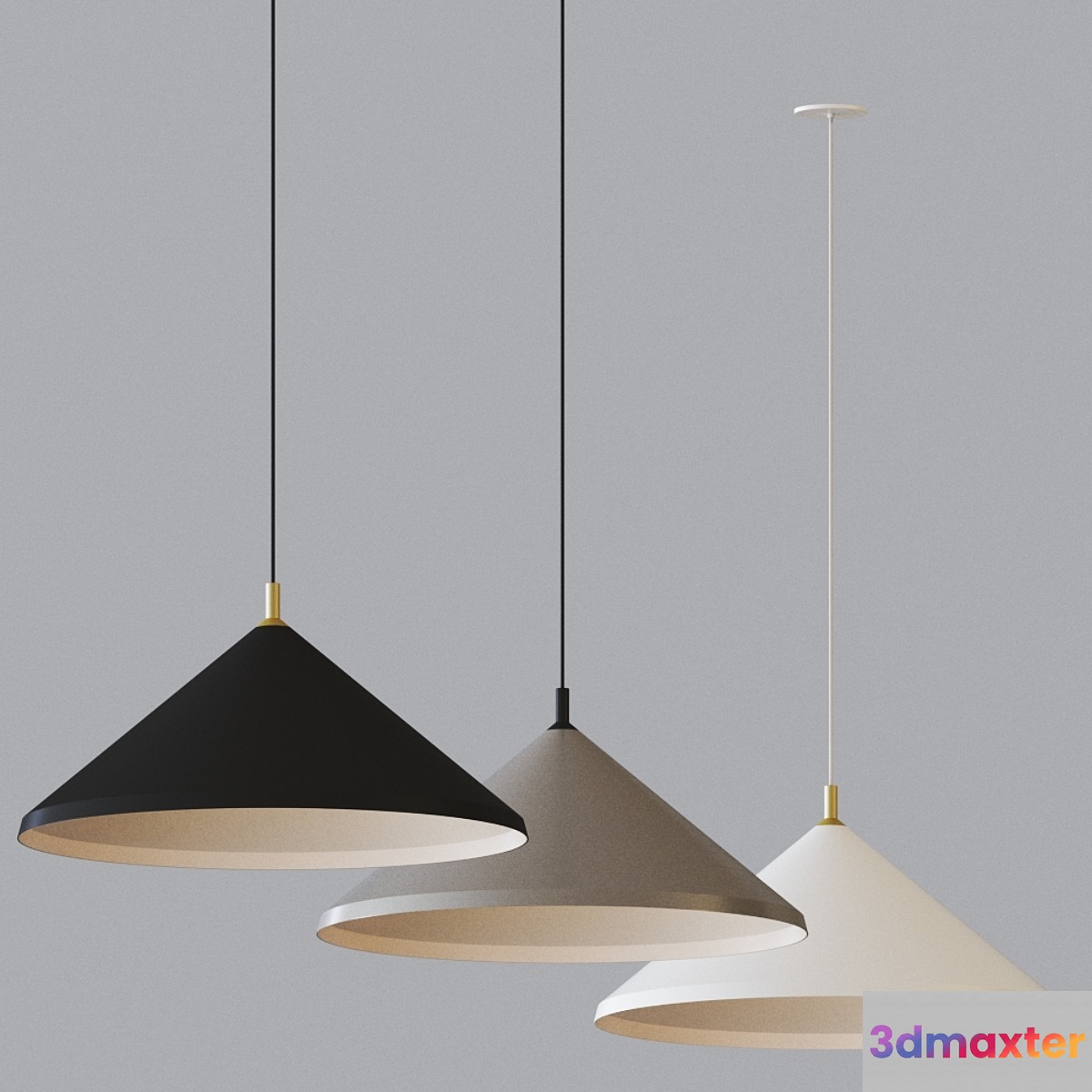 Dorothy Wide Pendant Light by Kuzco Lighting 3D Max