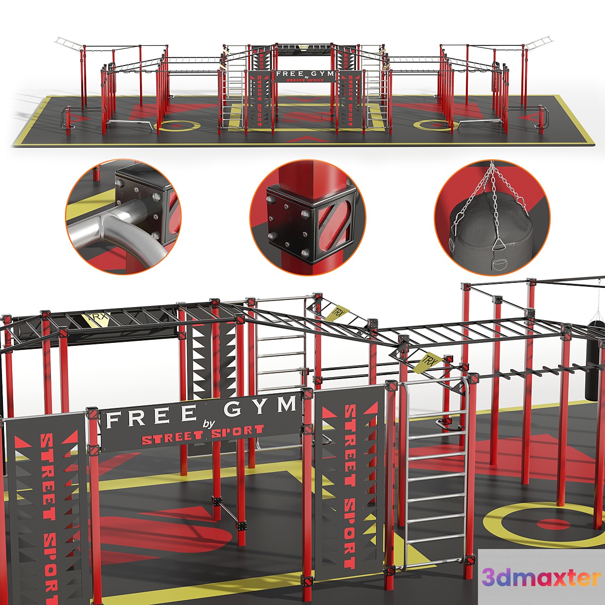 Workout street sport SFG 3D Max