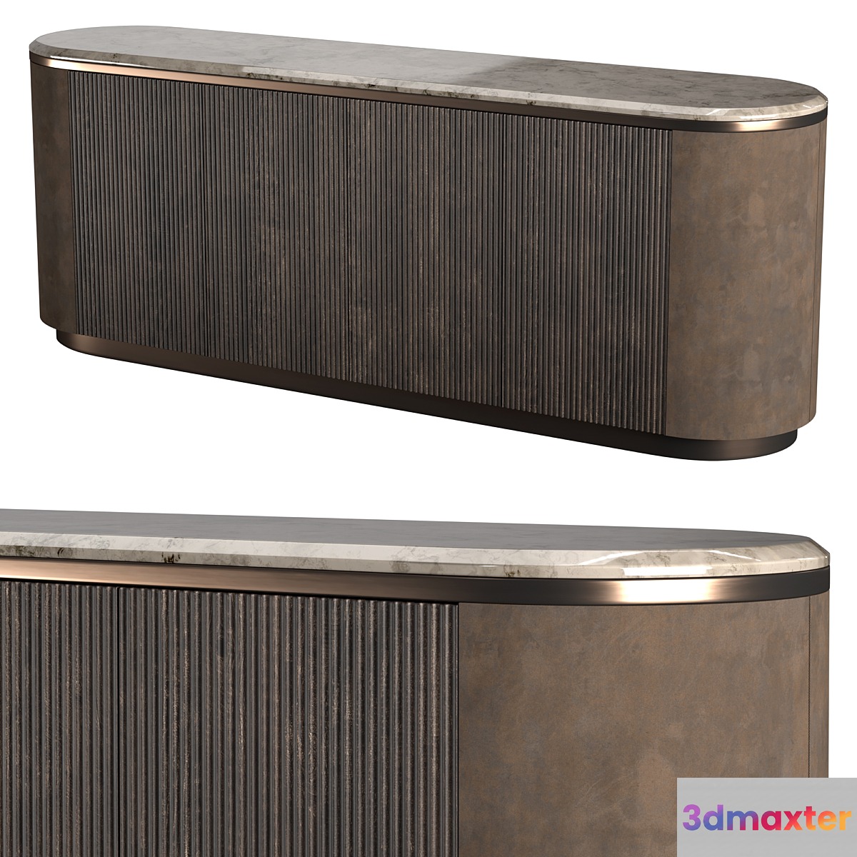 Longhi gordon wave cabinet 3D Max