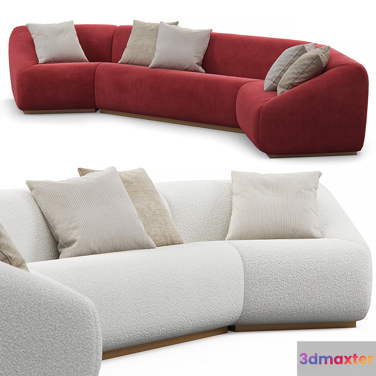 Stahl band pouf sectional sofa