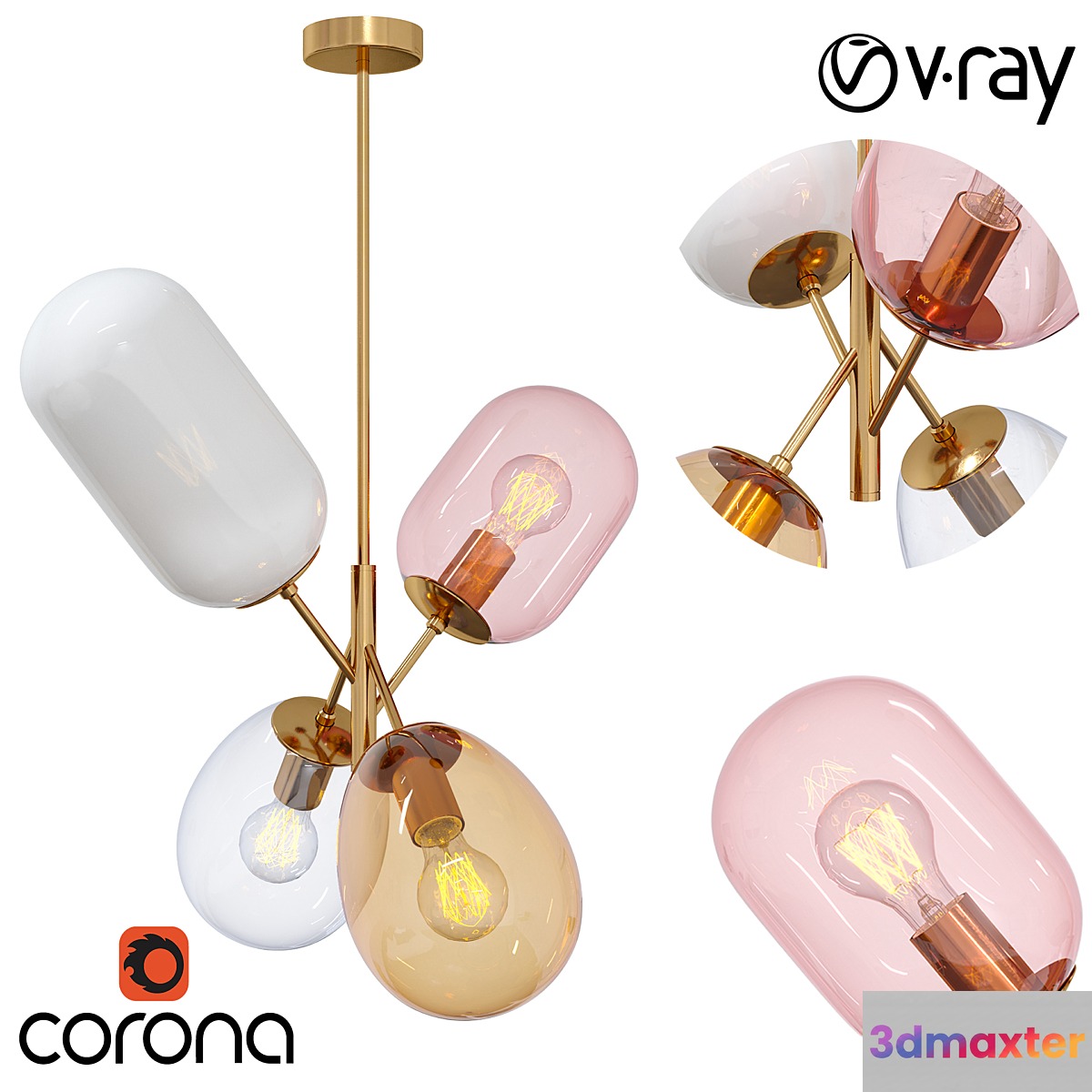 PENDANT LAMP GEOXA 3D Max