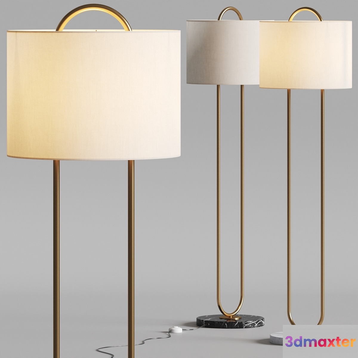 CB2 Top Warner Floor Lamp 3D Max