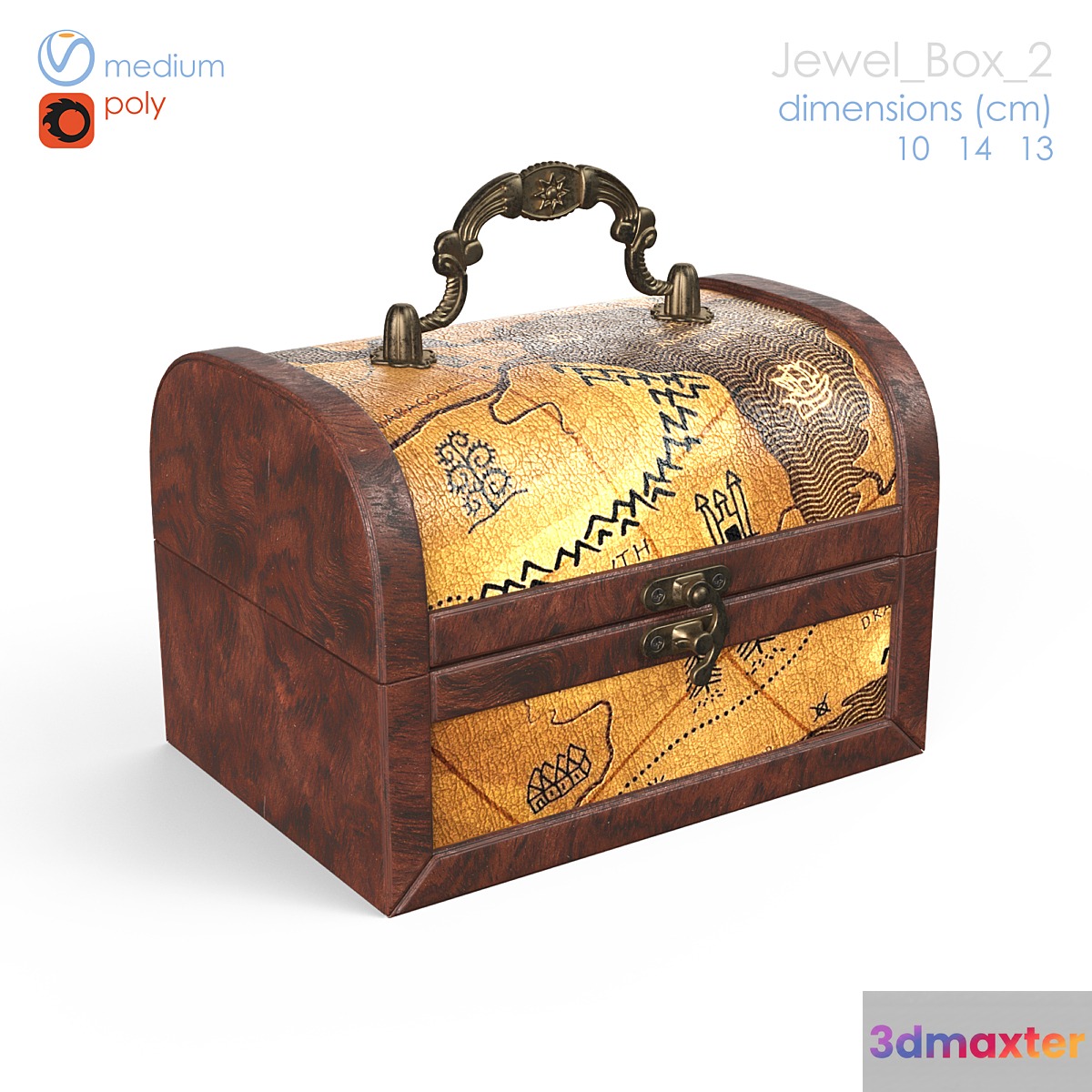 jewelry box 2 3D Max