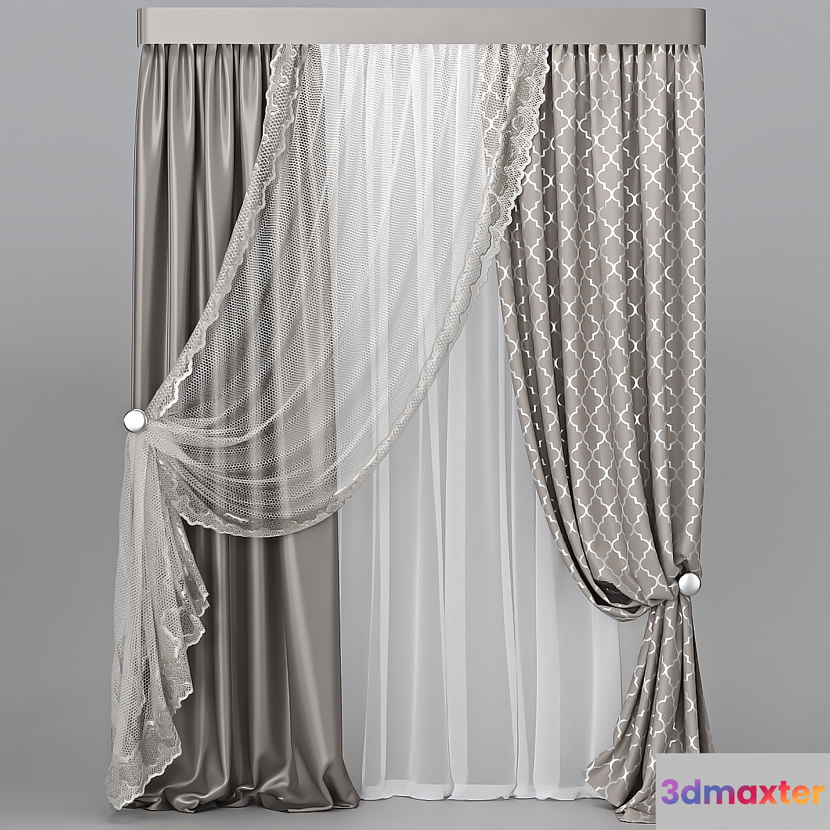 Curtain_42 3D Max