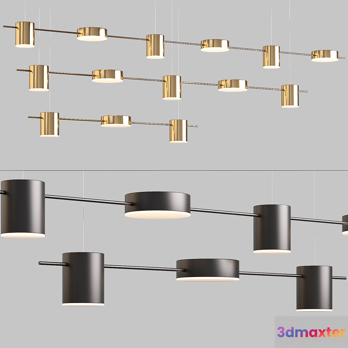Scandinavian pendant lights 056 3D Max