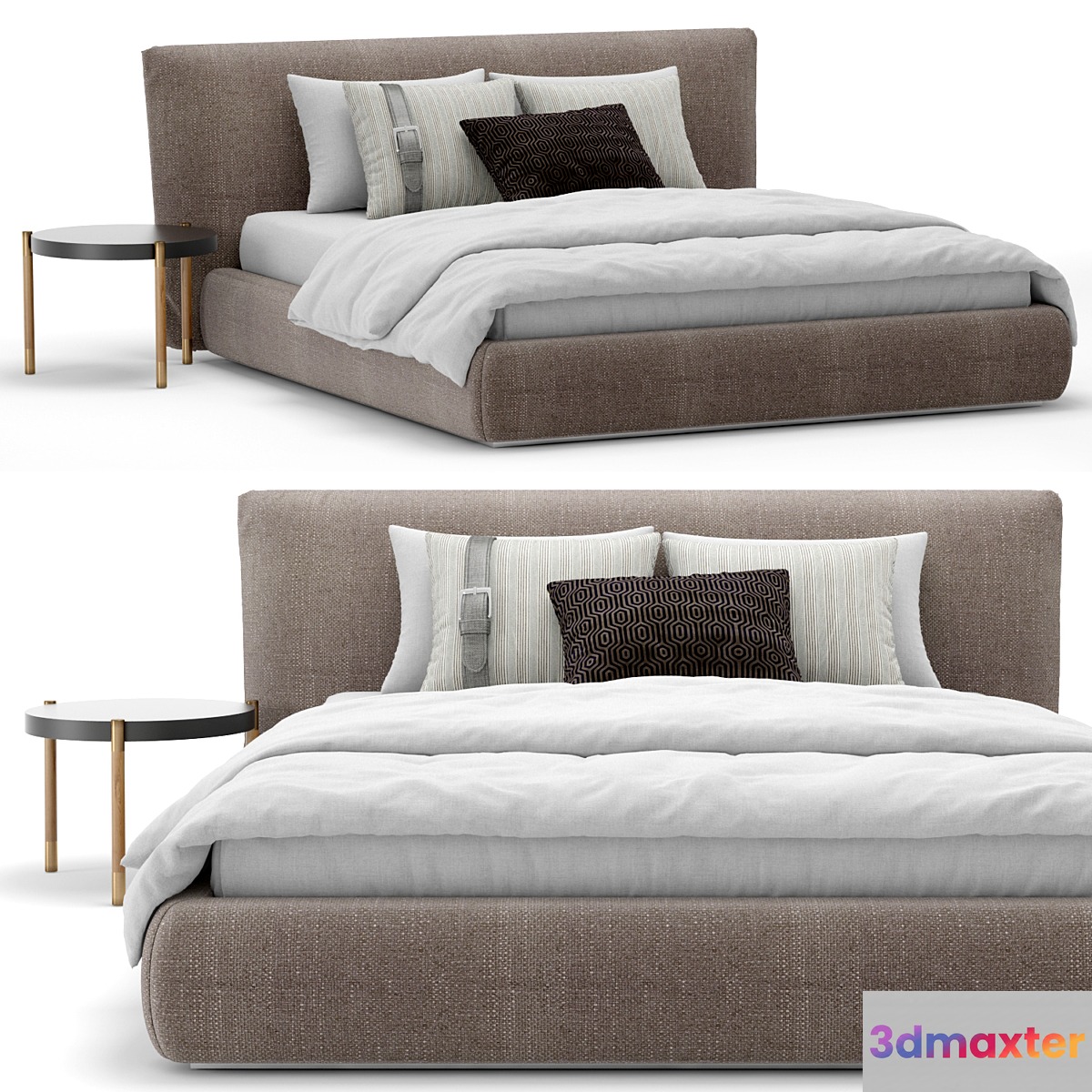 Bed Casanova Meroni Colzani 3D Max