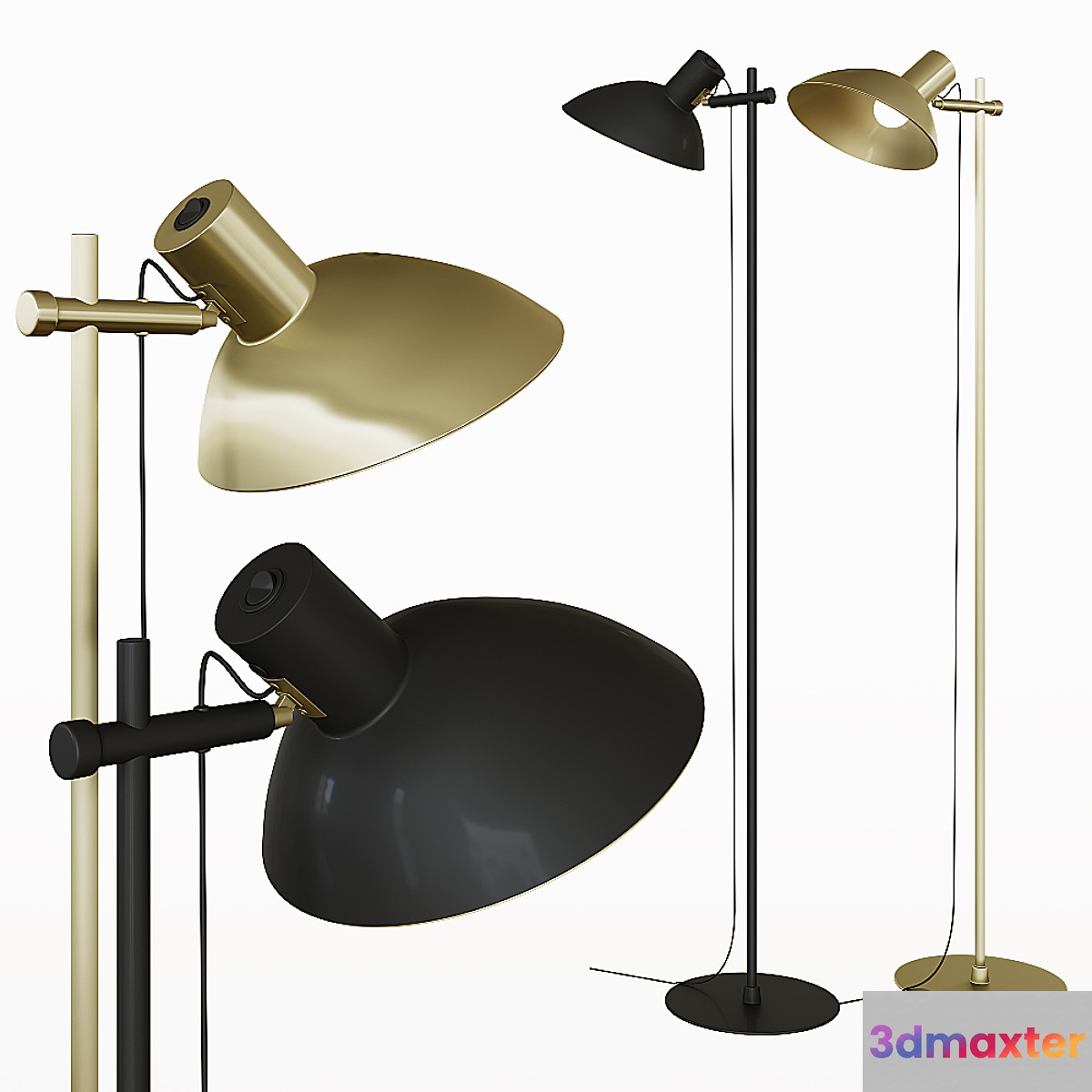 SD Single Floor Lamp Halo Design Metropole Floor Lamp