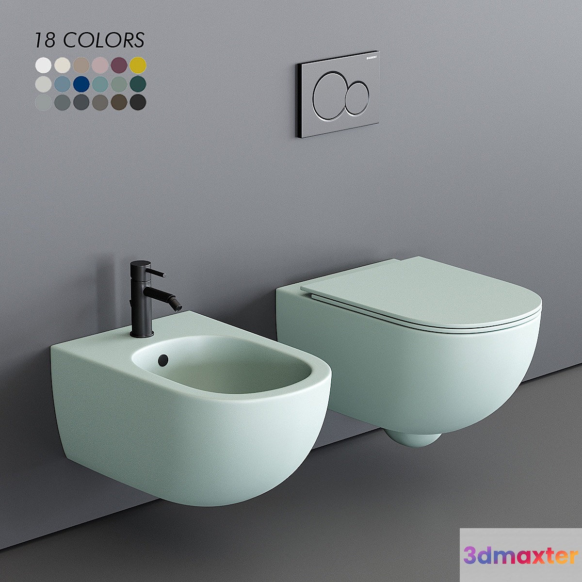 Nic Design Pin Wall-Hung WC