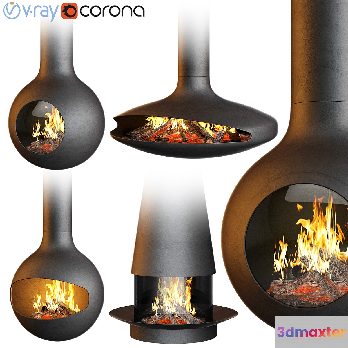 Fireplace set Focus Creation 2
