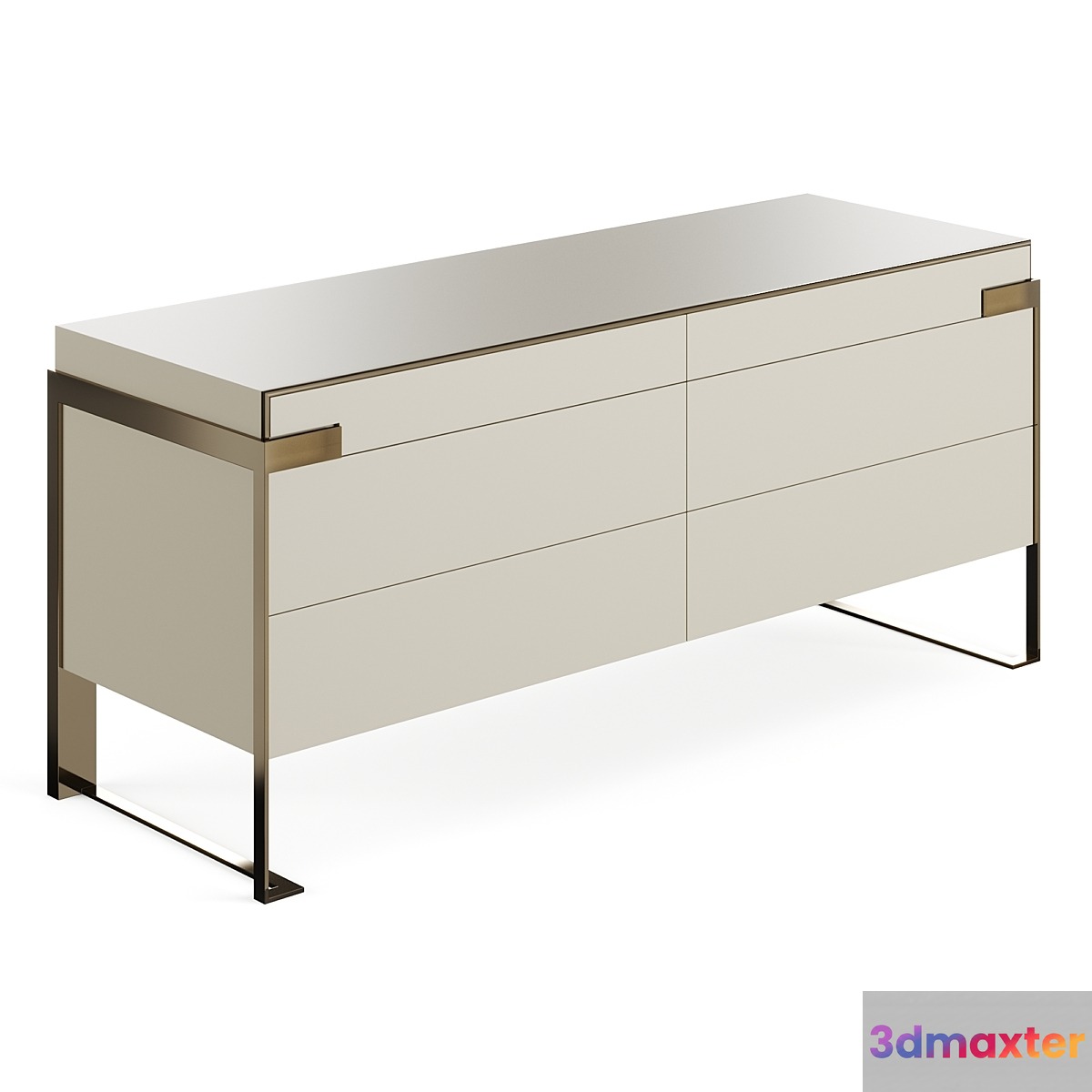 Fendi Aura Chest of Draw Lacqer MBL (78L)