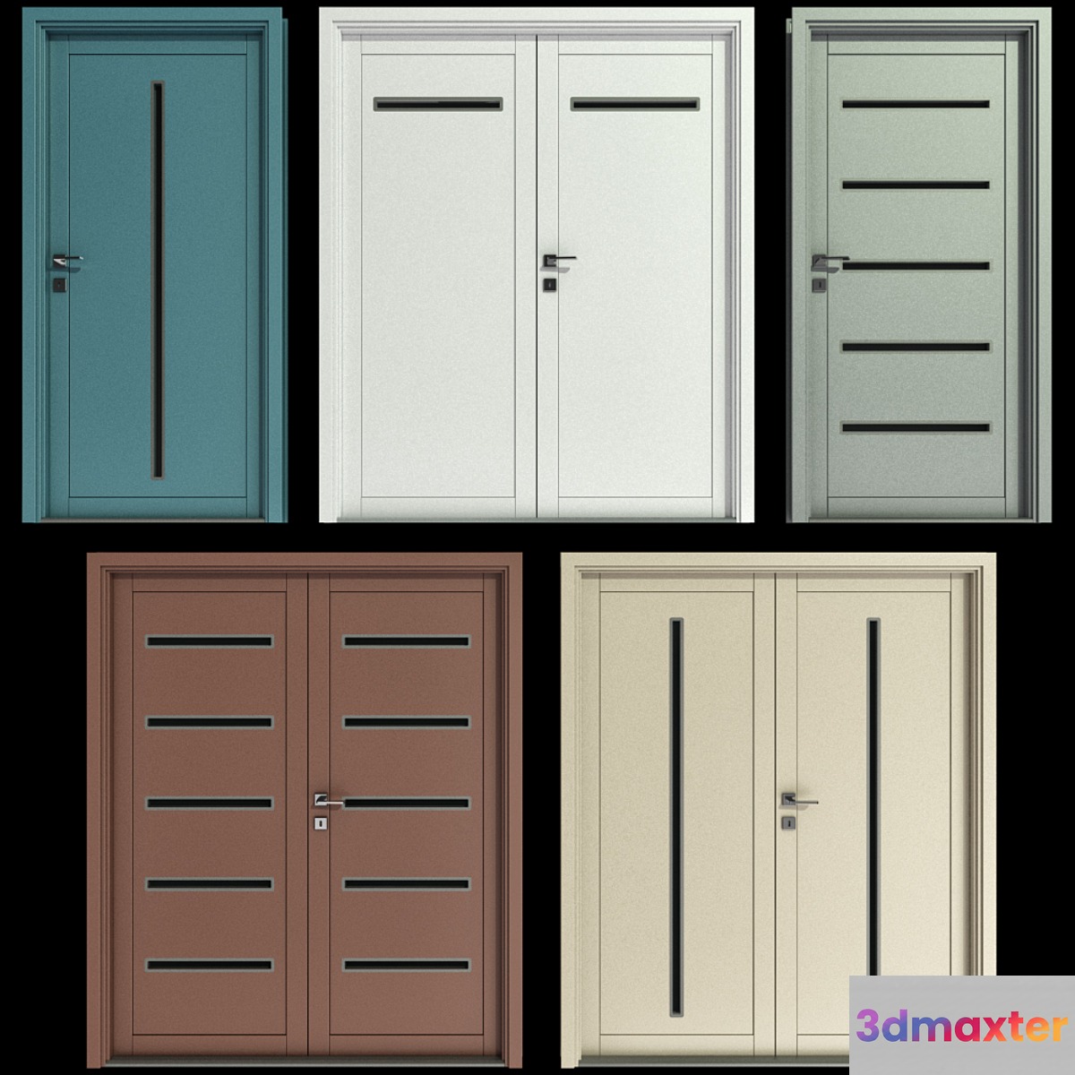 Metal swinging fire doors - No.2