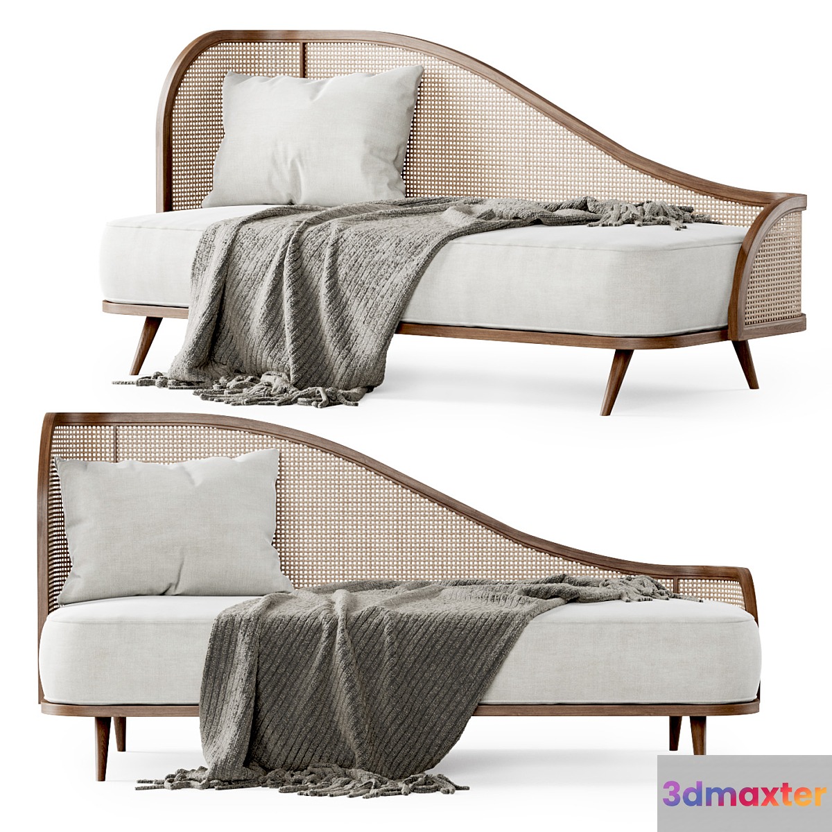 Garden daybed WM _ Rattan bench - No.3