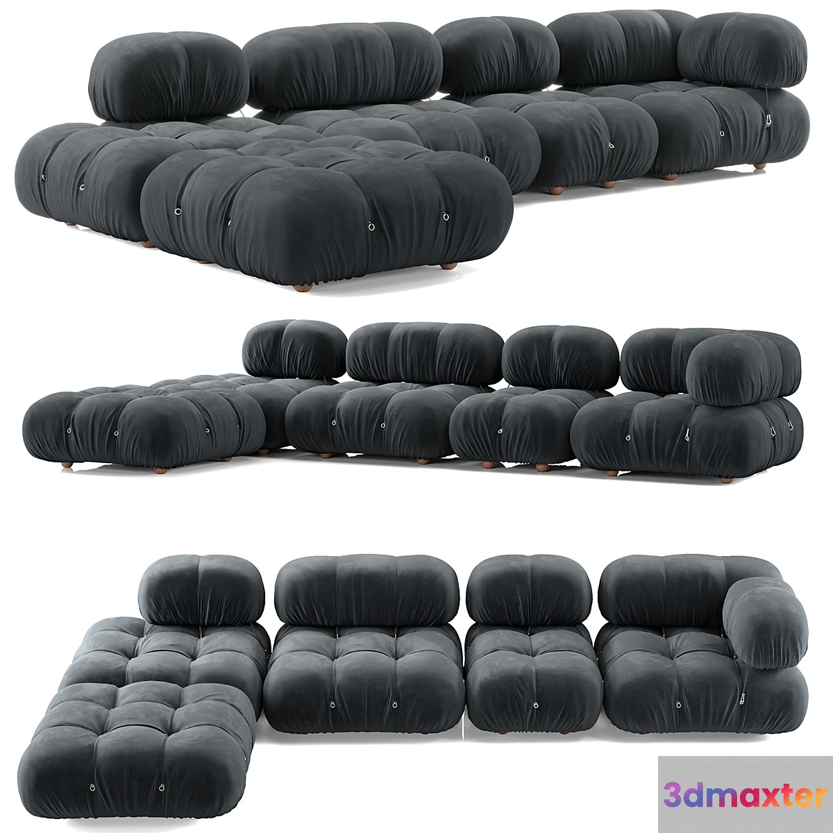 B&B Italia Camaleonda Sofa Composition 1 3D Max