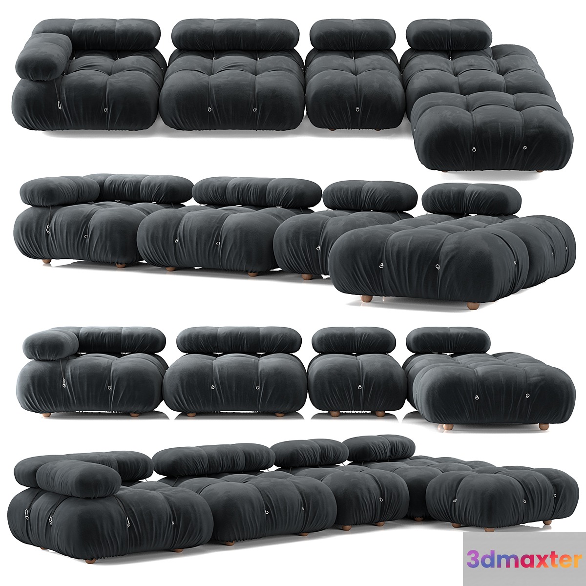 B&B Italia Camaleonda Sofa Composition 2 - No.2 3D Max