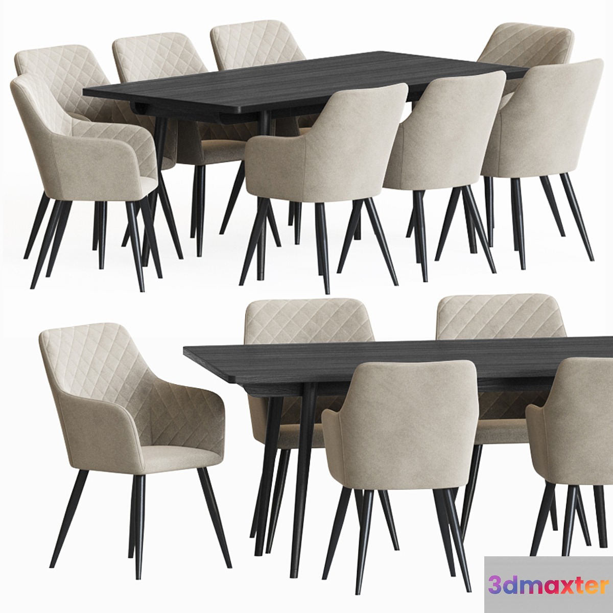 Dining Set 88 3D Max