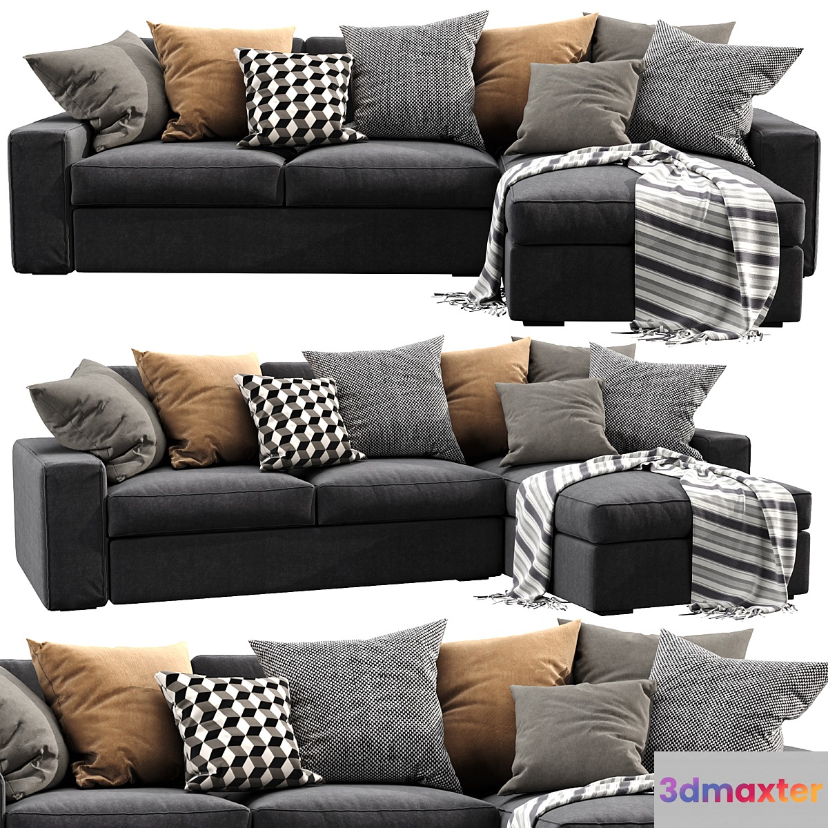 IKEA Kivik Chaise Lounge 3D Max