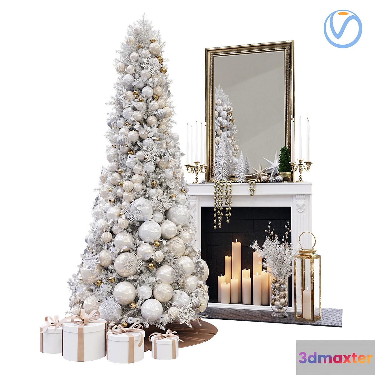 Christmas Decorative set sk_2 (Vray) - No.2