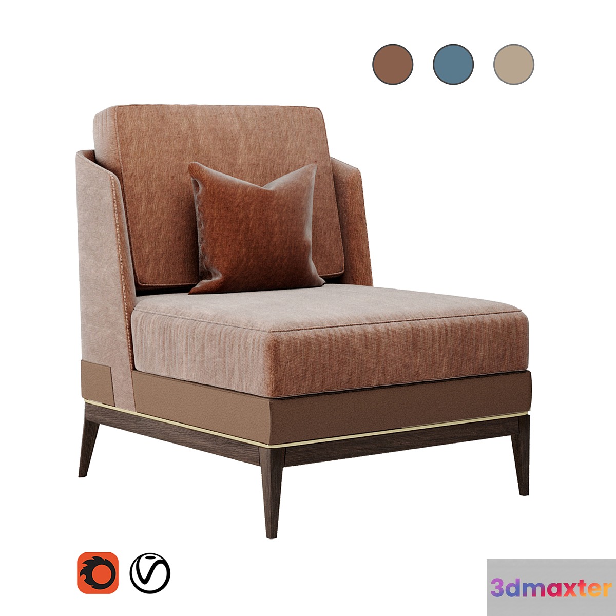 Arthur Chair by Aster 3D Max