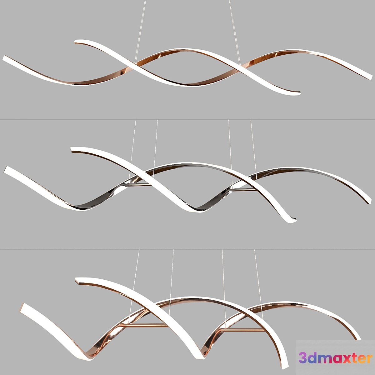 Scandinavian pendant lights 060 3D Max