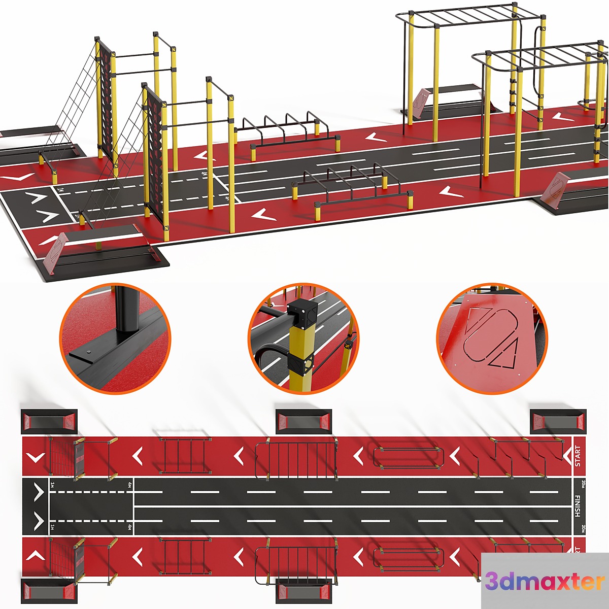Workout street sport SCS-20.2 3D Max