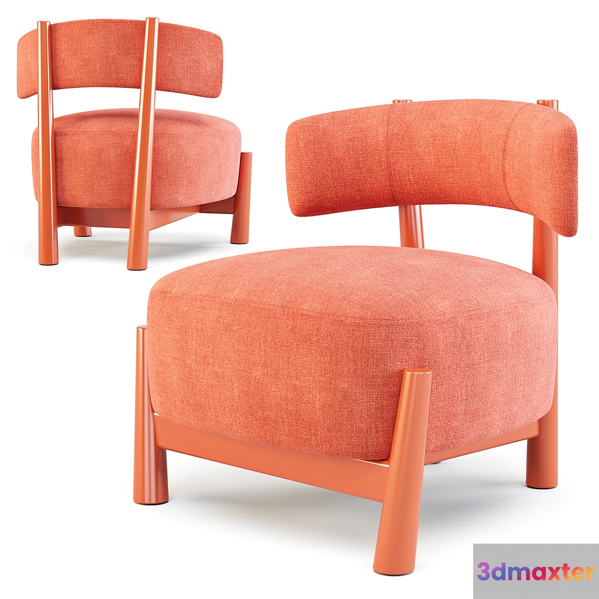 Coedition: Dalya - ArmChair (Design by Patricia Urquiola) 3D Max
